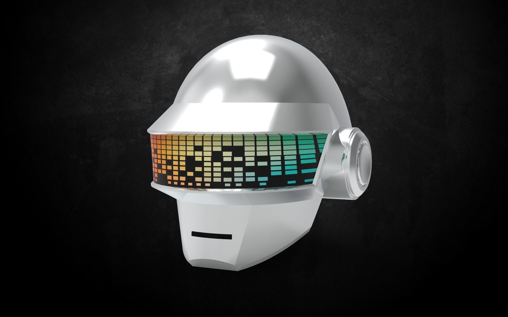 Daft Punk Thomas Bangalter helmet 3D model_2