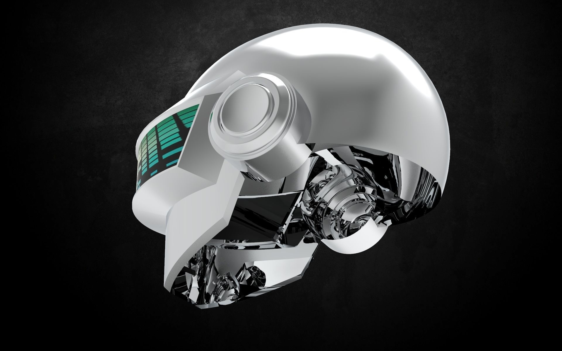Daft Punk Thomas Bangalter helmet 3D model_4