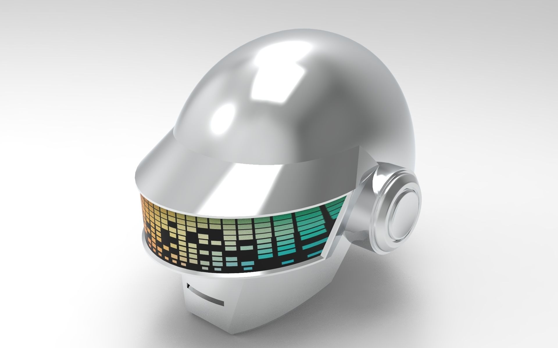 Daft Punk Thomas Bangalter helmet 3D model_6