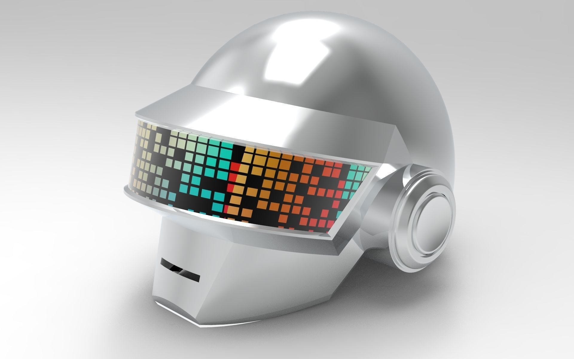 Daft Punk Thomas Bangalter helmet 3D model_10