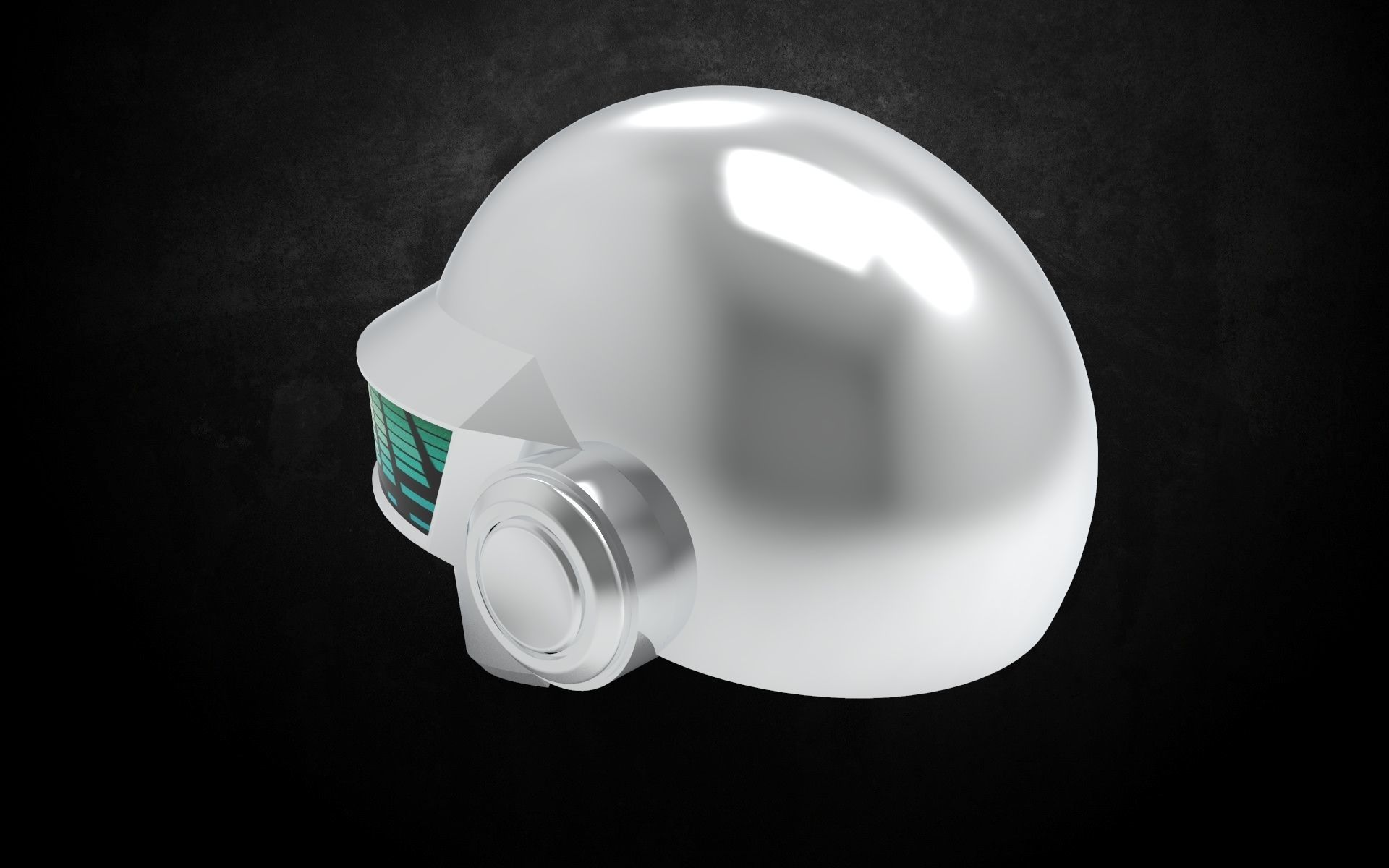 Daft Punk Thomas Bangalter helmet 3D model_5