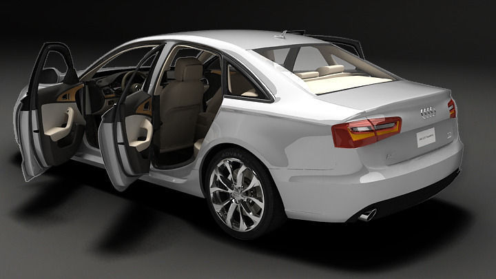 Audi A6 2012 3D model_4