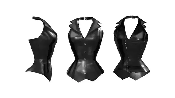 Leather Corset Vest