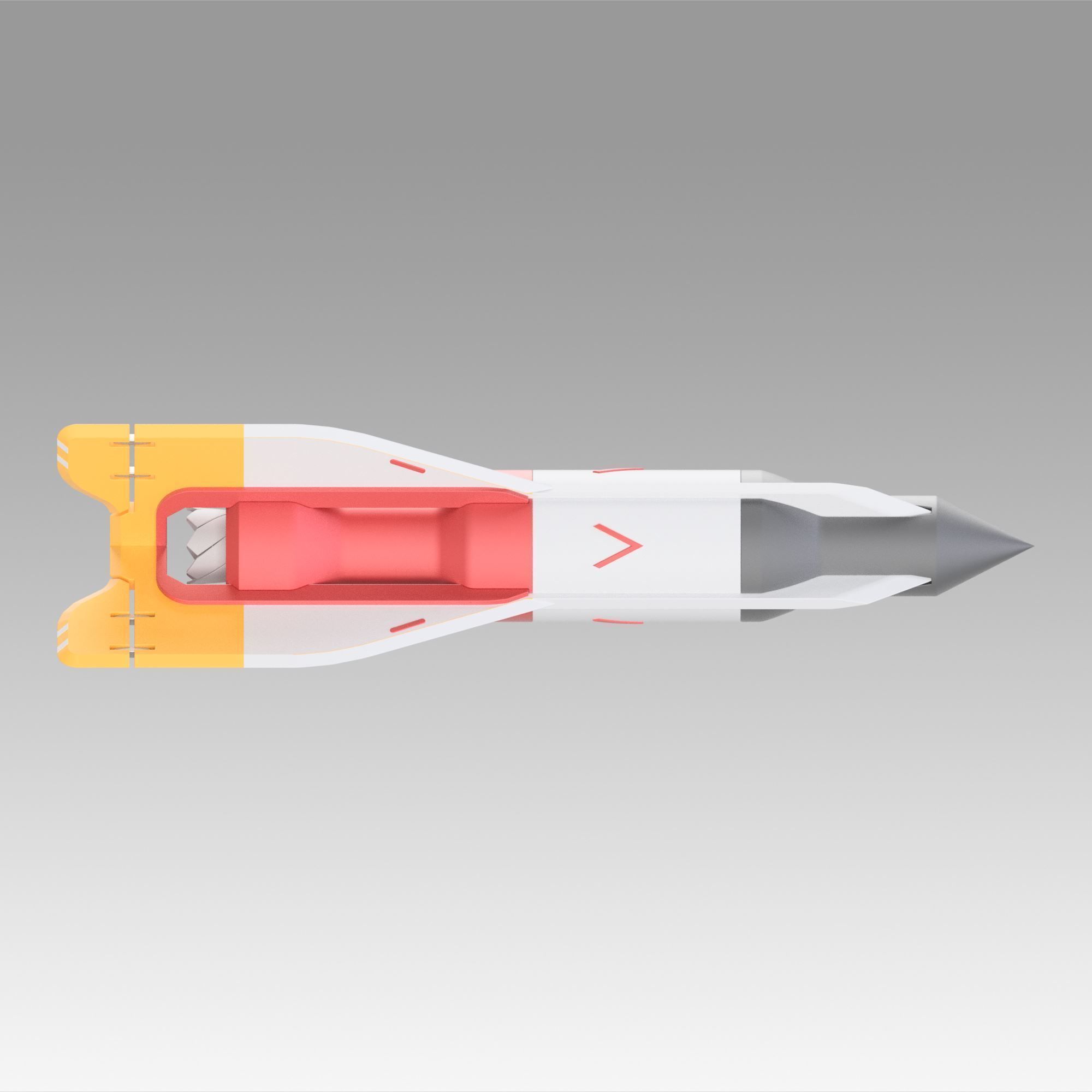 Apex Legends bangalore rocket replica prop 3D print model_2