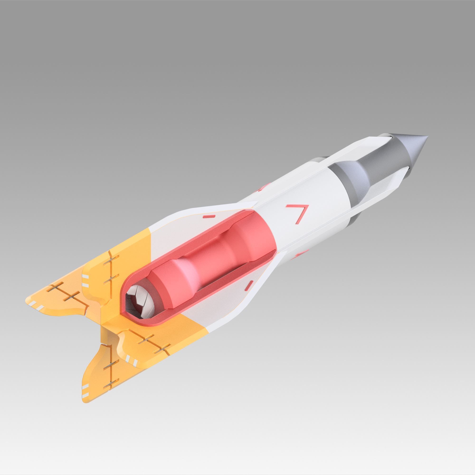 Apex Legends bangalore rocket replica prop 3D print model_1