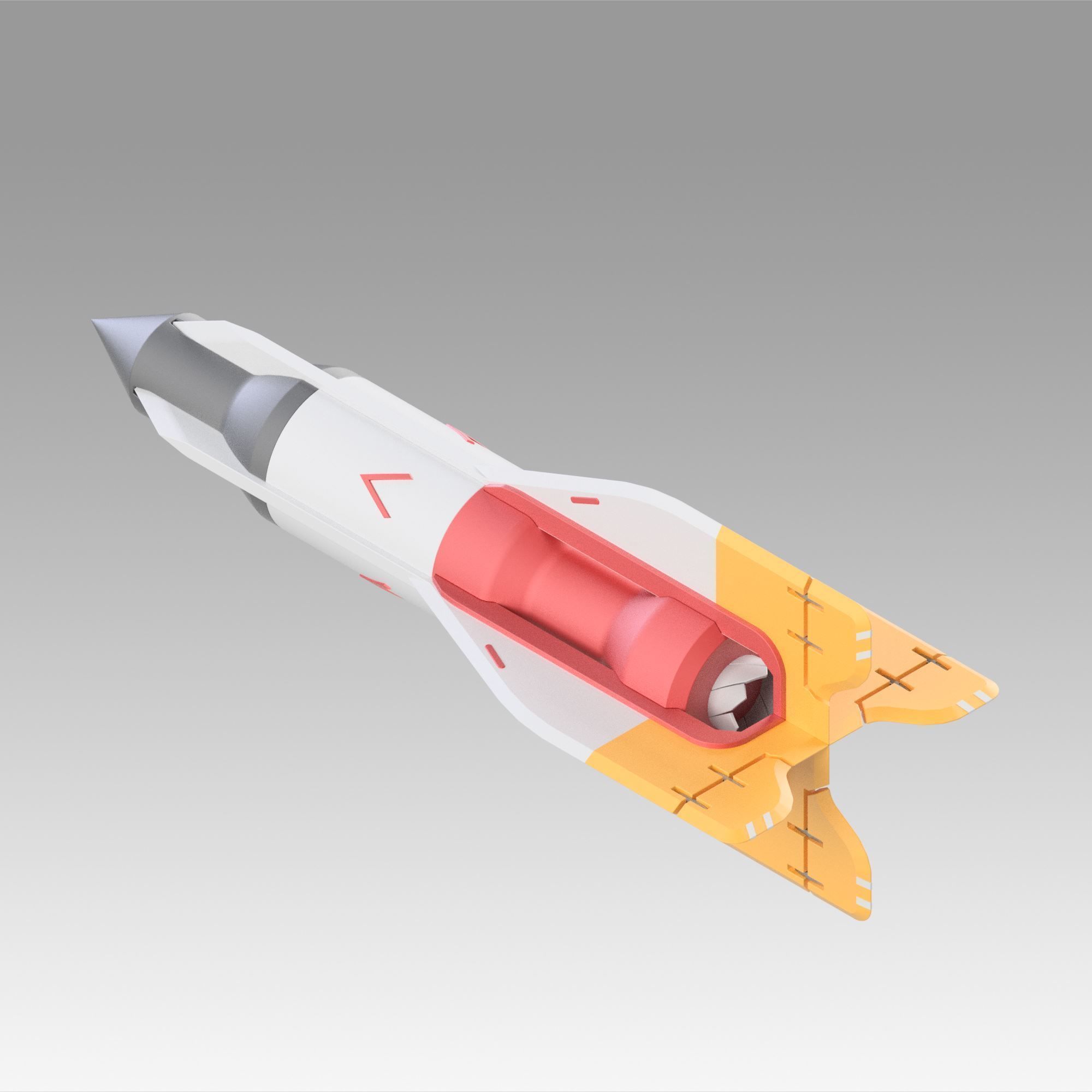 Apex Legends bangalore rocket replica prop 3D print model_7