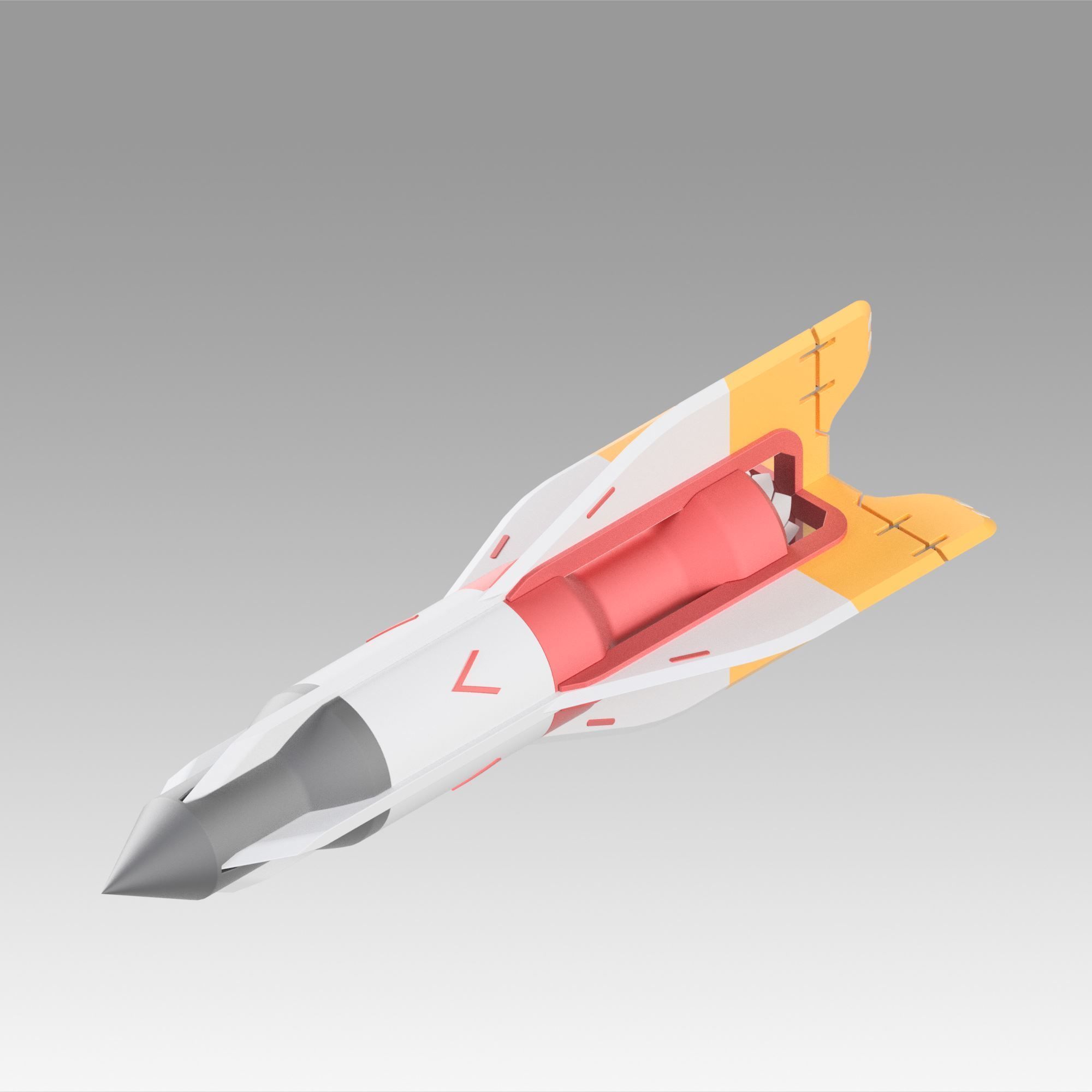Apex Legends bangalore rocket replica prop 3D print model_5