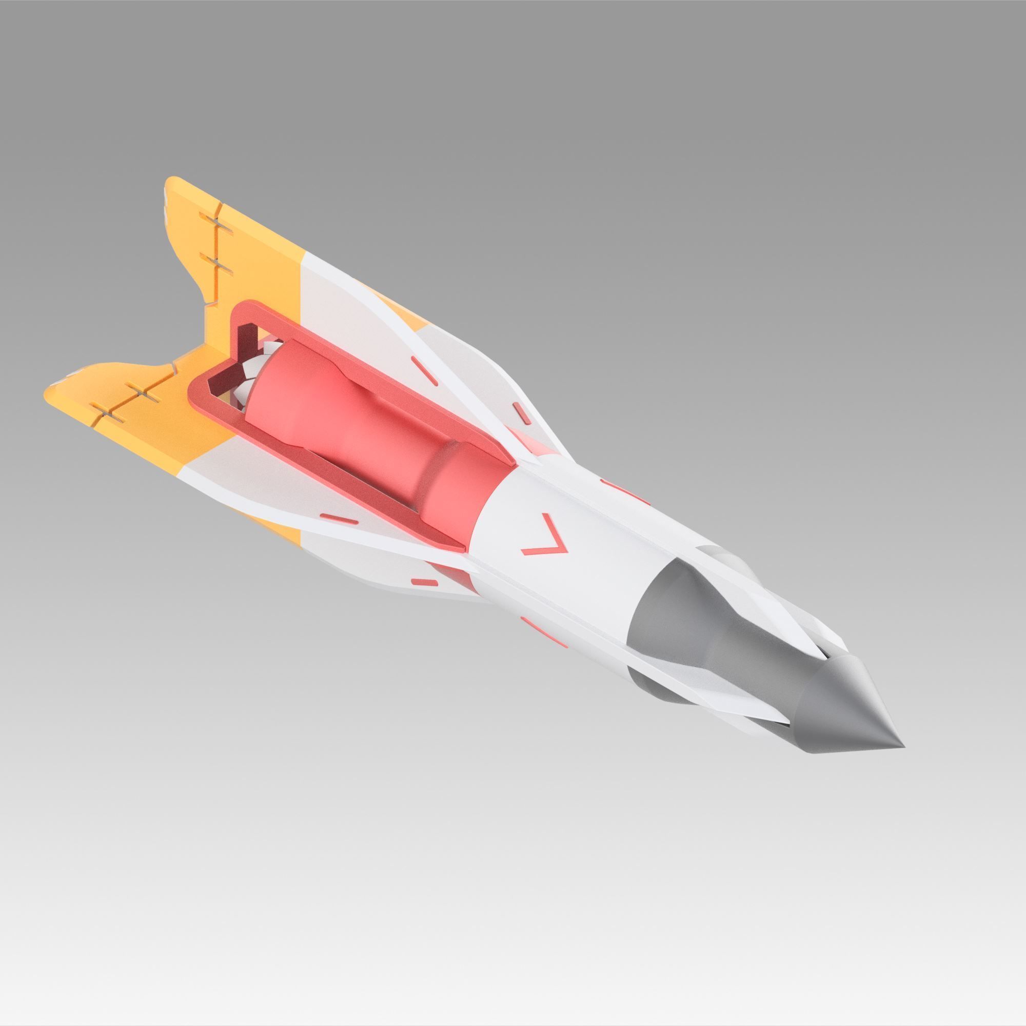 Apex Legends bangalore rocket replica prop 3D print model_3