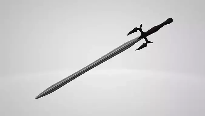 Damascus sword 3d model