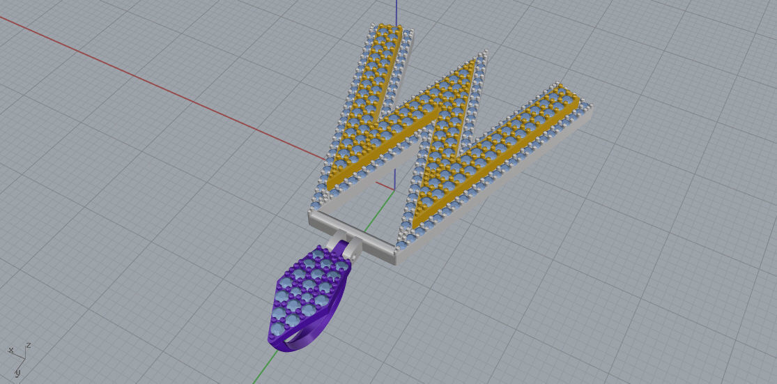 DOUBLE LAYERED M 3D print model_3