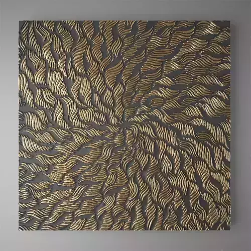 Decorative wall panel 3D model