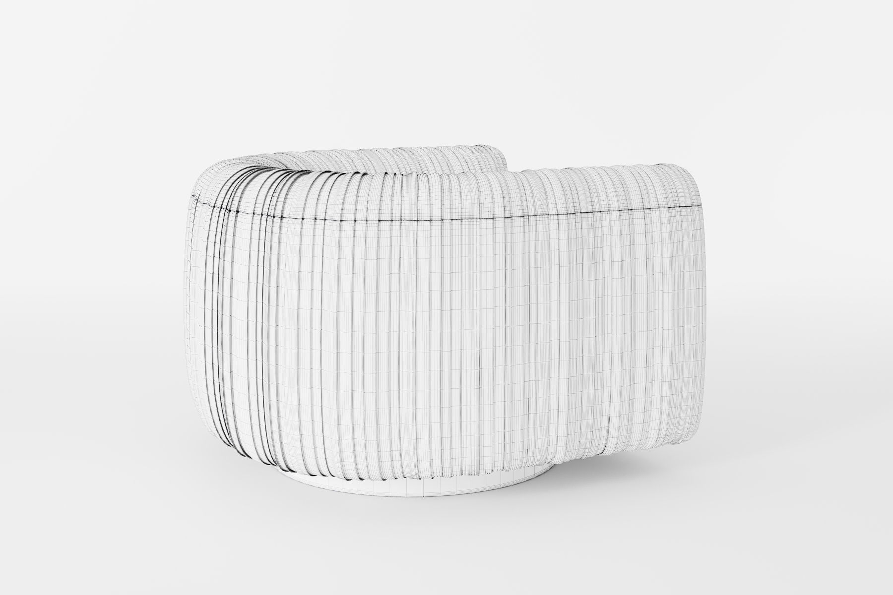 Maia Swivel Armchair 3D model_5