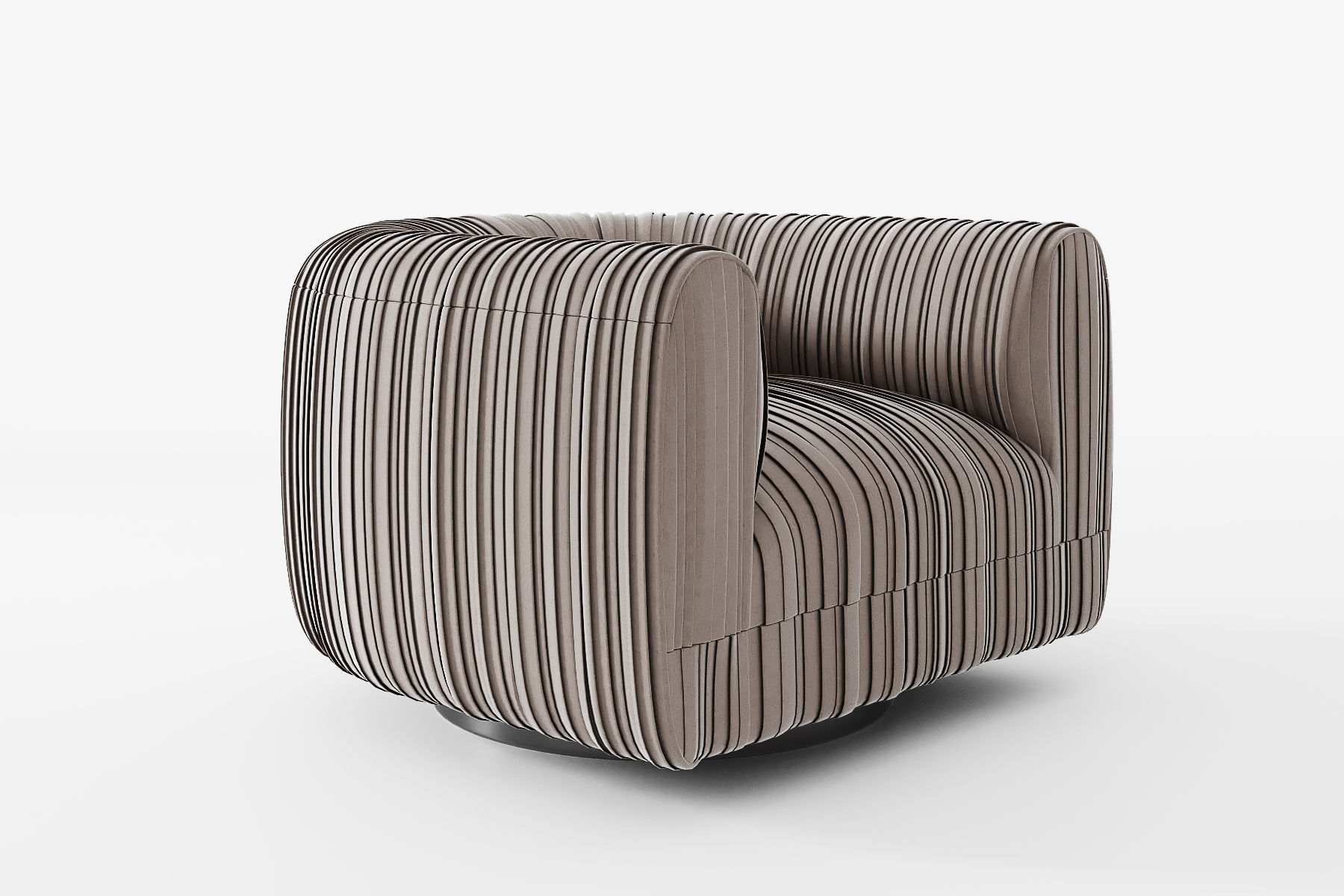 Maia Swivel Armchair 3D model_2