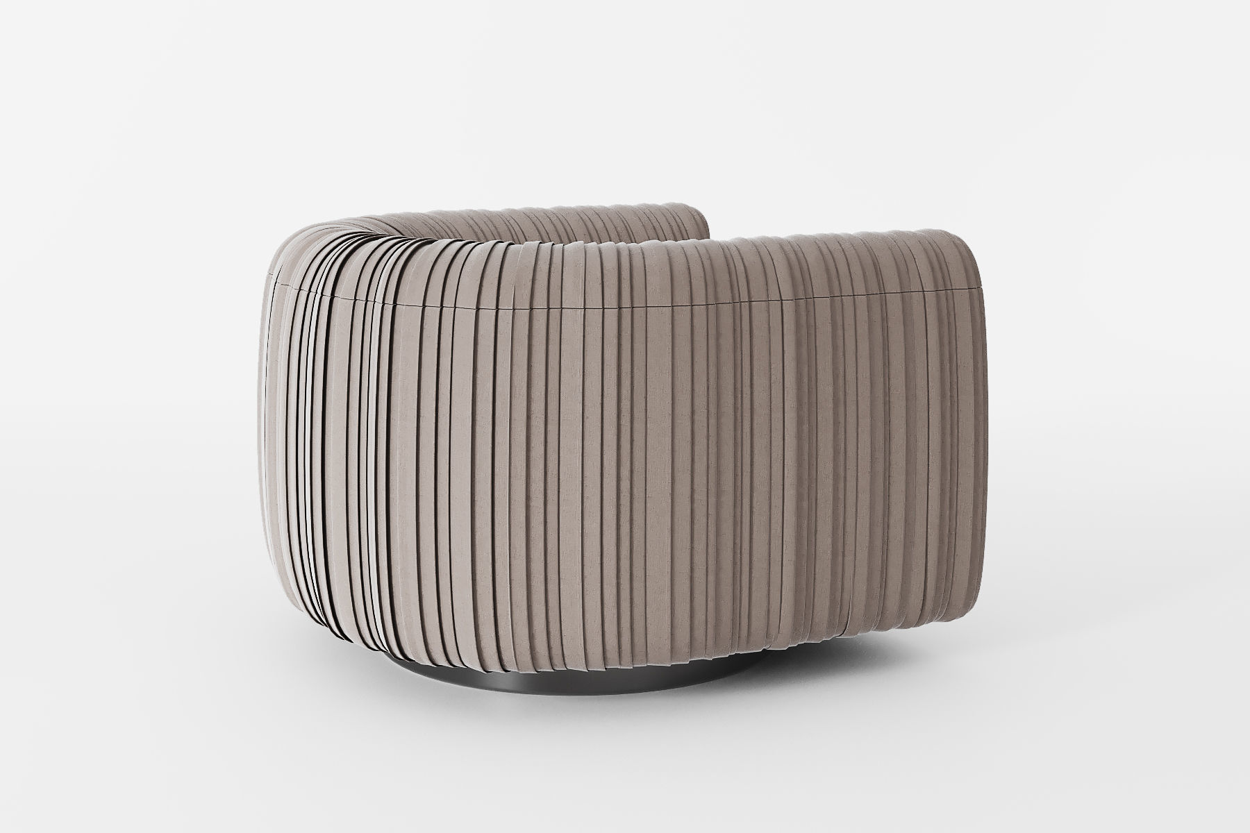 Maia Swivel Armchair 3D model_4