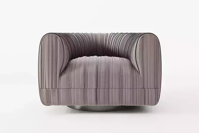Maia Swivel Armchair 3D model