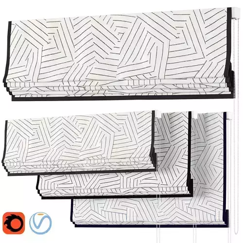 Roman Curtains 103 Schumacher and Co DECONSTRUCTED STRIPE