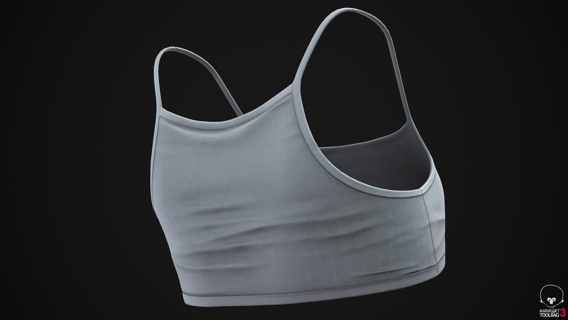 Summer clothes Low-poly 3D model_9