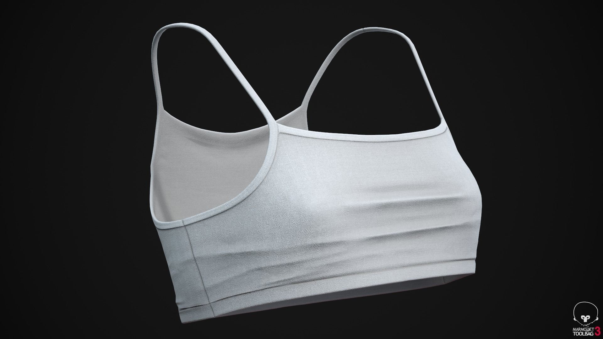 Summer clothes Low-poly 3D model_8