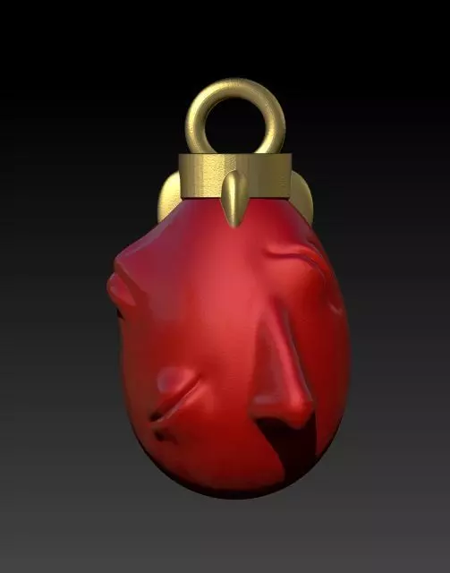 Behelit ball with face 3D print model