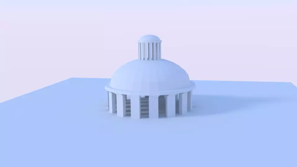 Simple dome Free low-poly 3D model