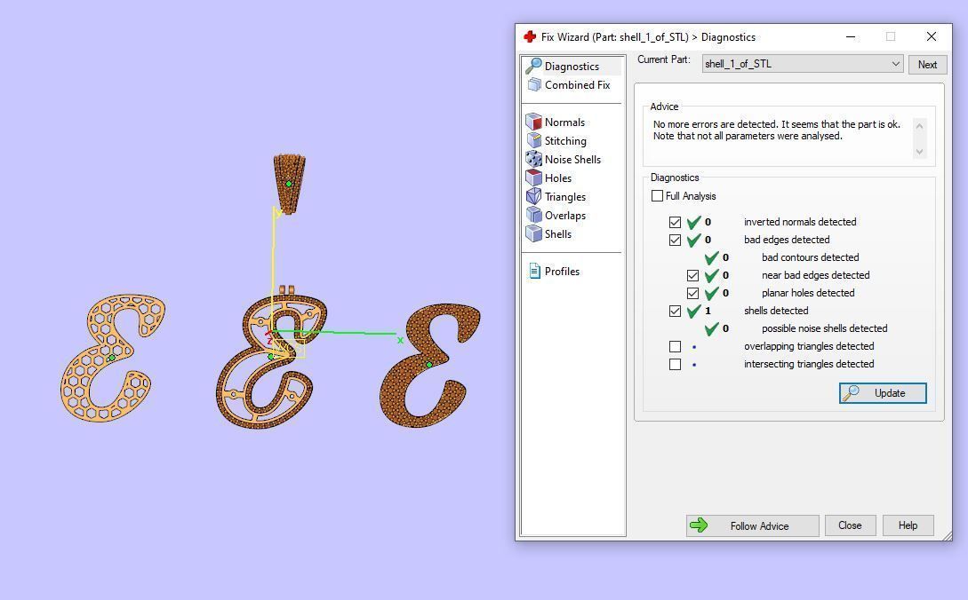 PAVE SETTING LETTER E 3D print model_10