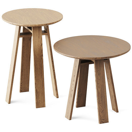Wooden Coffee Tables Bondt sml by Zeitraum 3D model