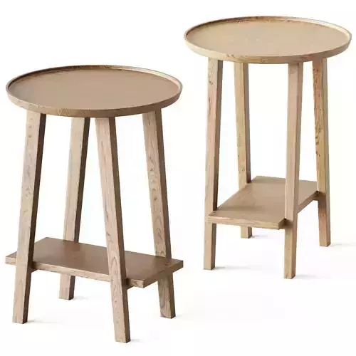 Wooden Oak Side Table LC 45 by Gervasoni