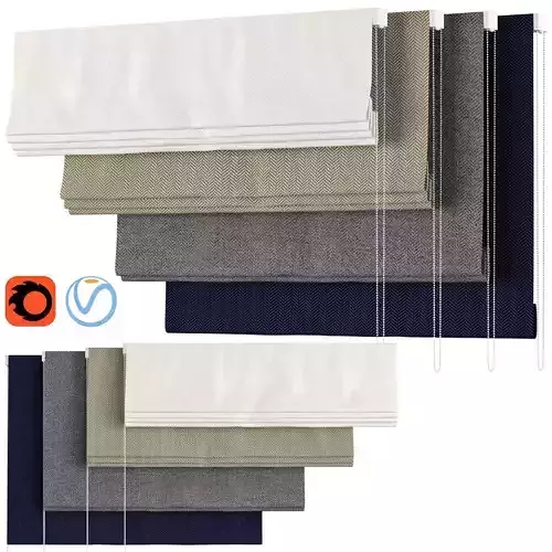 Roman Curtains 106 Schumacher PALOMA HERRINGBONE