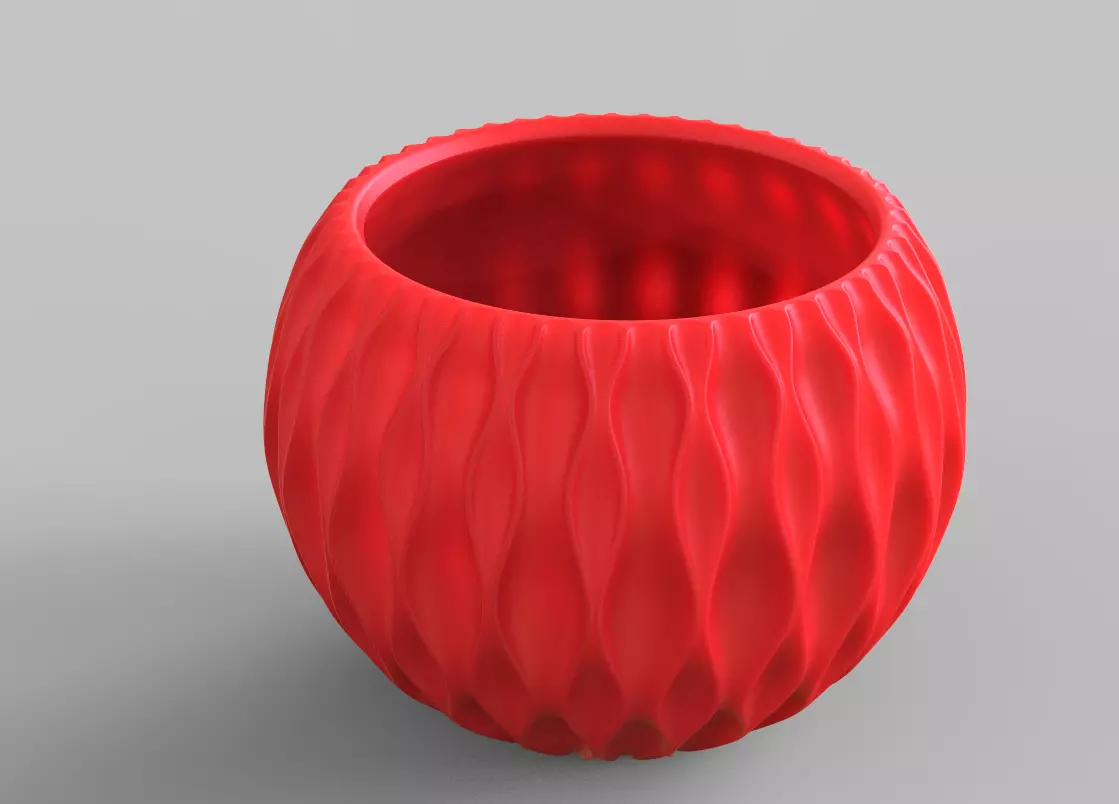 Flower pot 3D print model_0