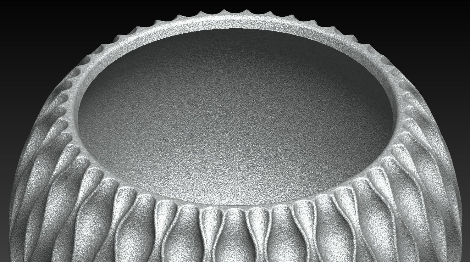 Flower pot 3D print model_10