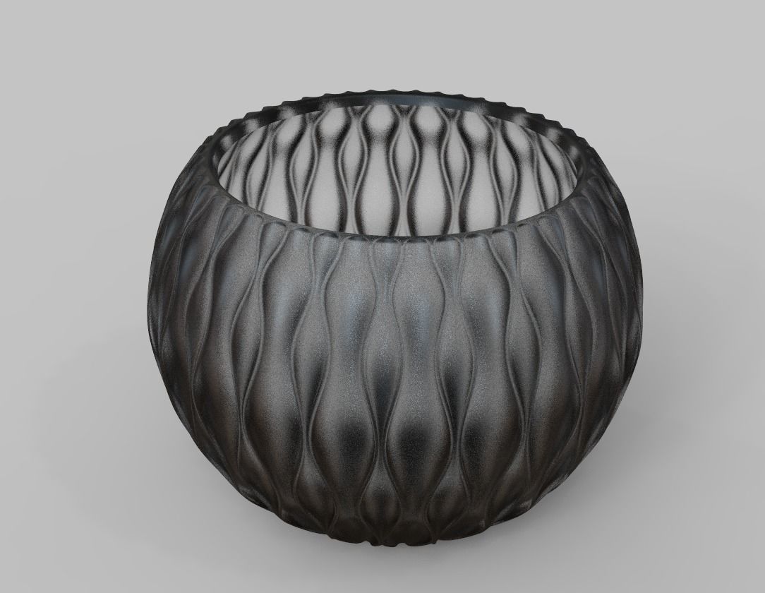 Flower pot 3D print model_9