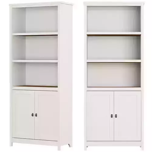 Sauder Cottage Road Library Bookcase with Doors Walmart