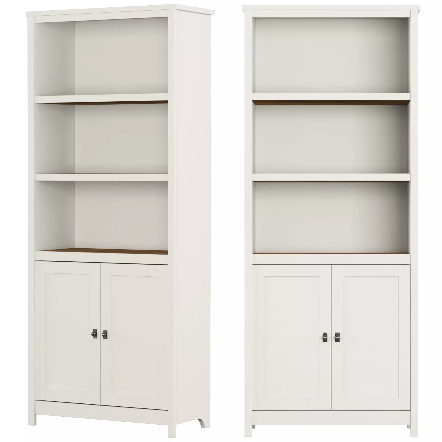 Sauder Cottage Road Library Bookcase with Doors Walmart 3D model