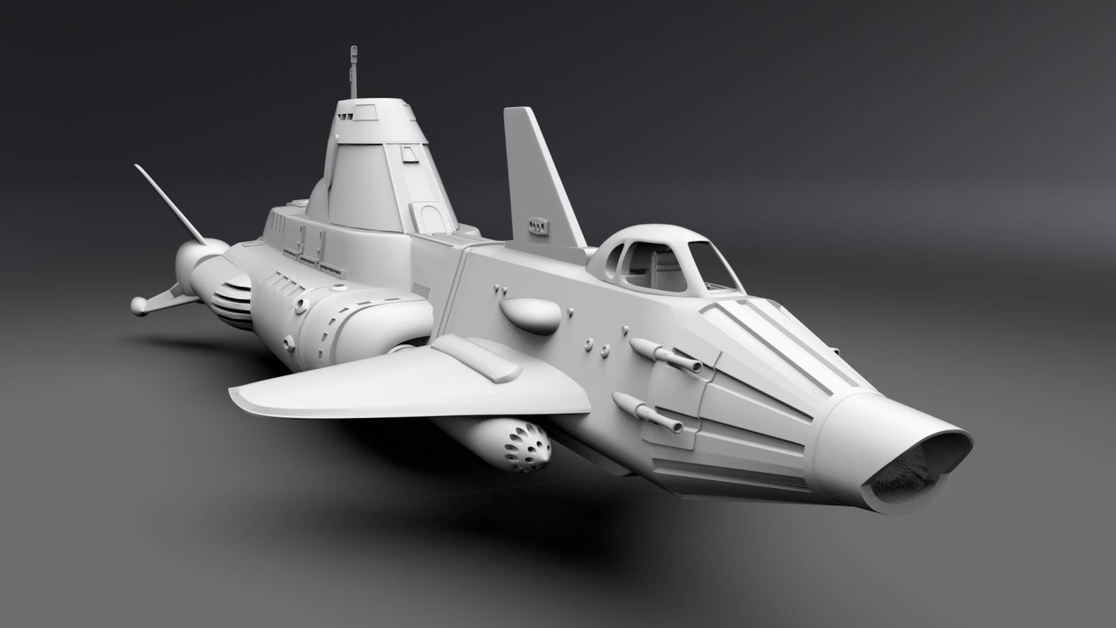 Skydiver One Scale model 3D print model_4