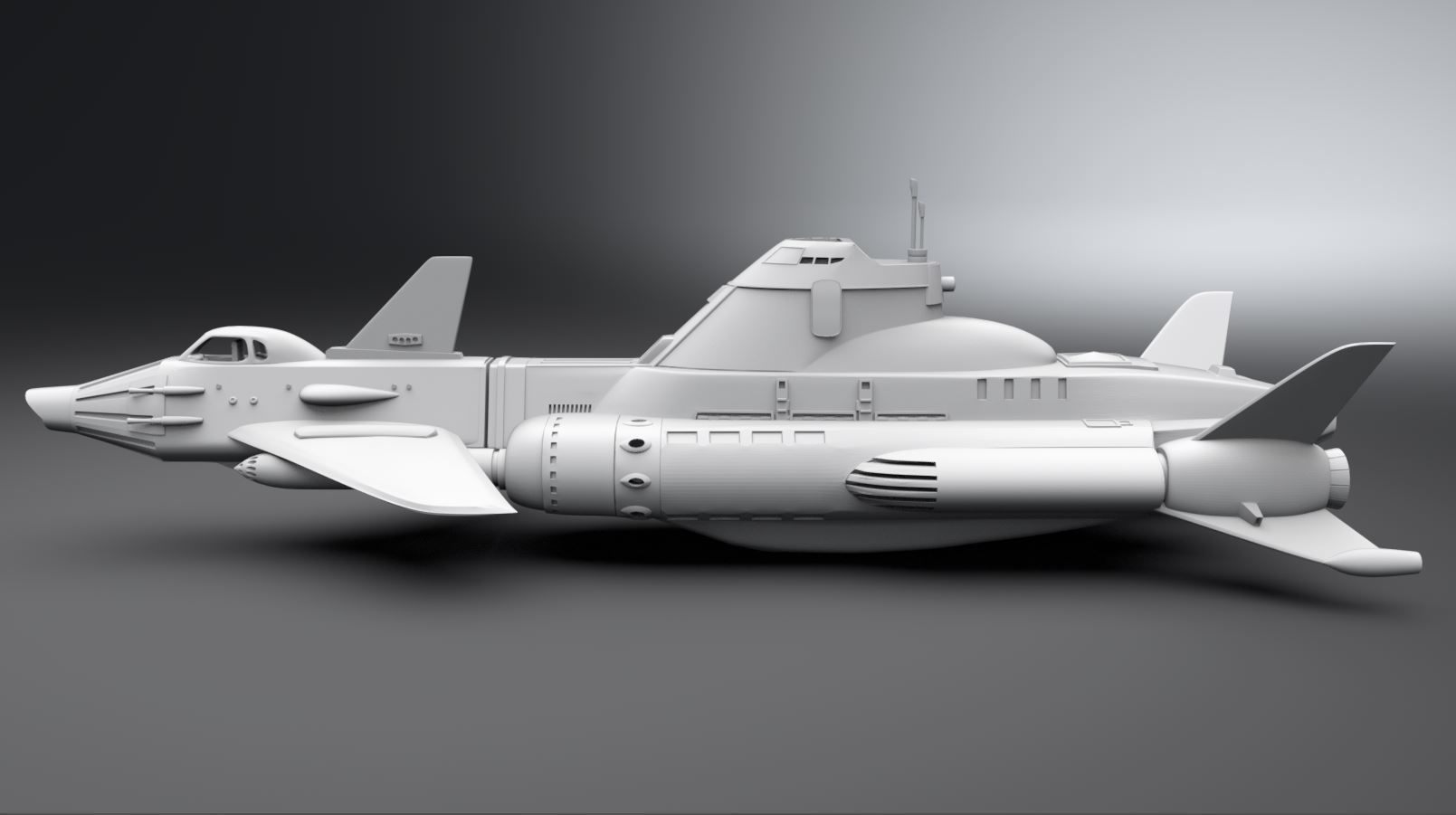 Skydiver One Scale model 3D print model_1