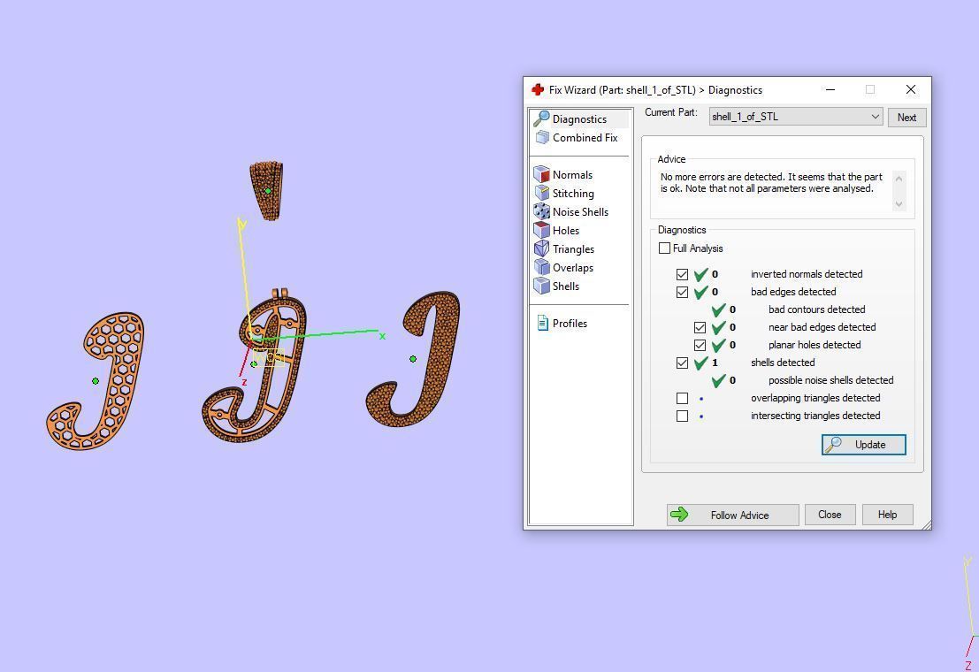 PAVE SETTING LETTER J 3D print model_10