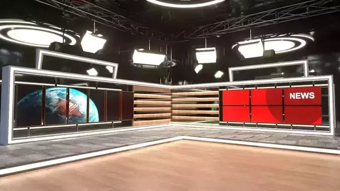 Virtual Broadcast Studio 3D model
