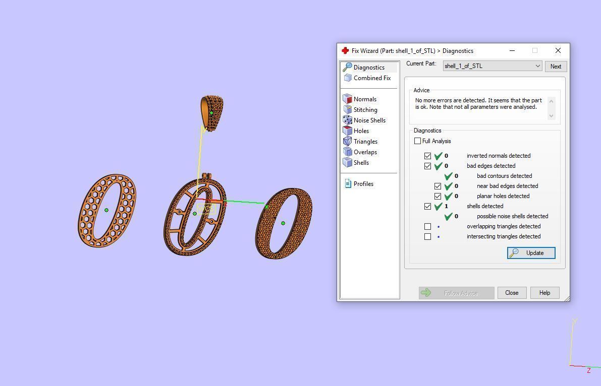PAVE SETTING LETTER O 3D print model_10