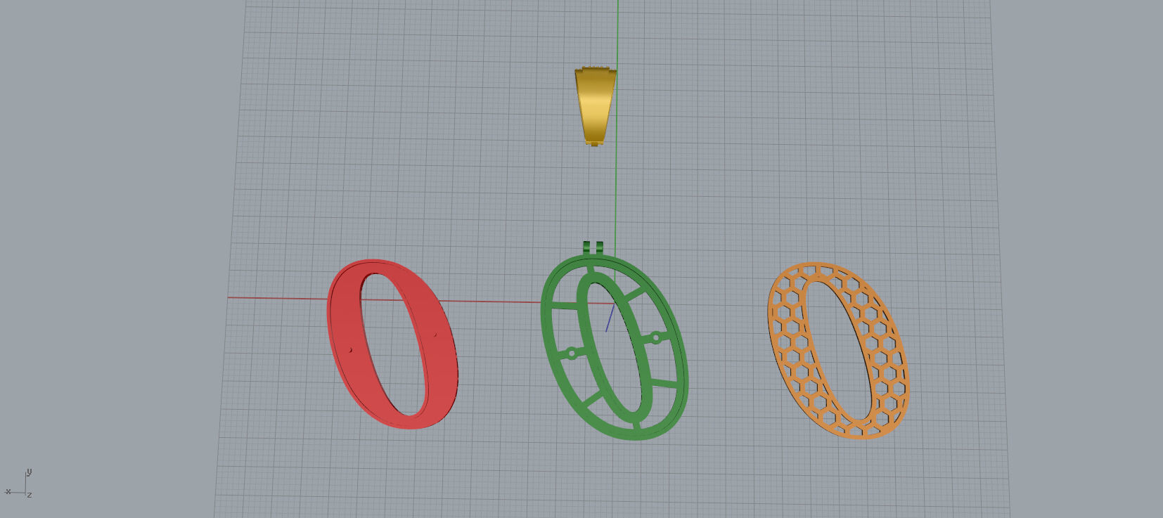 PAVE SETTING LETTER O 3D print model_5