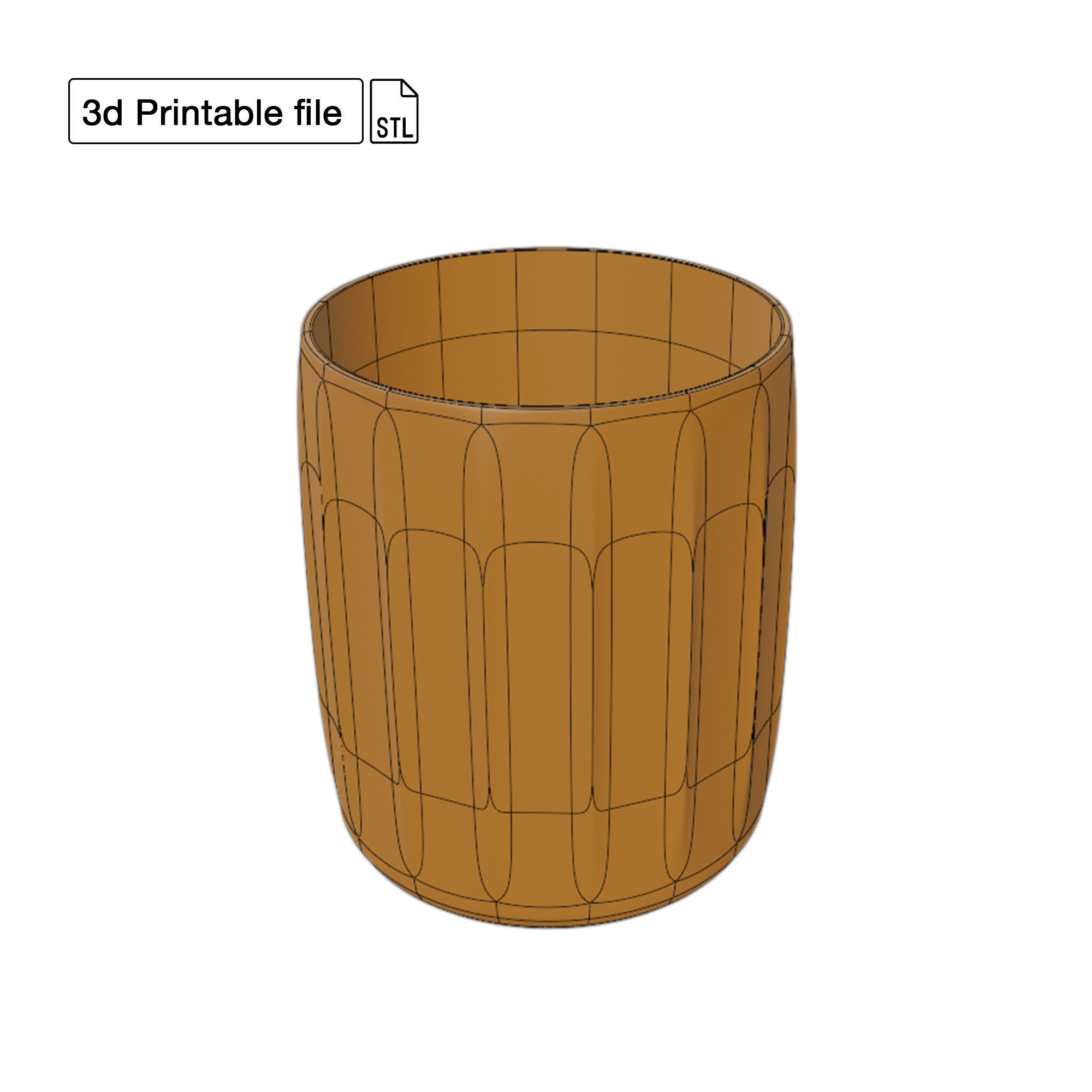Pencil stand for 3d Printing Simple Download and easy to use 3D print model_1