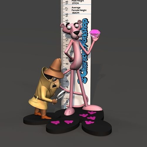  Pink Panther STL 3D model