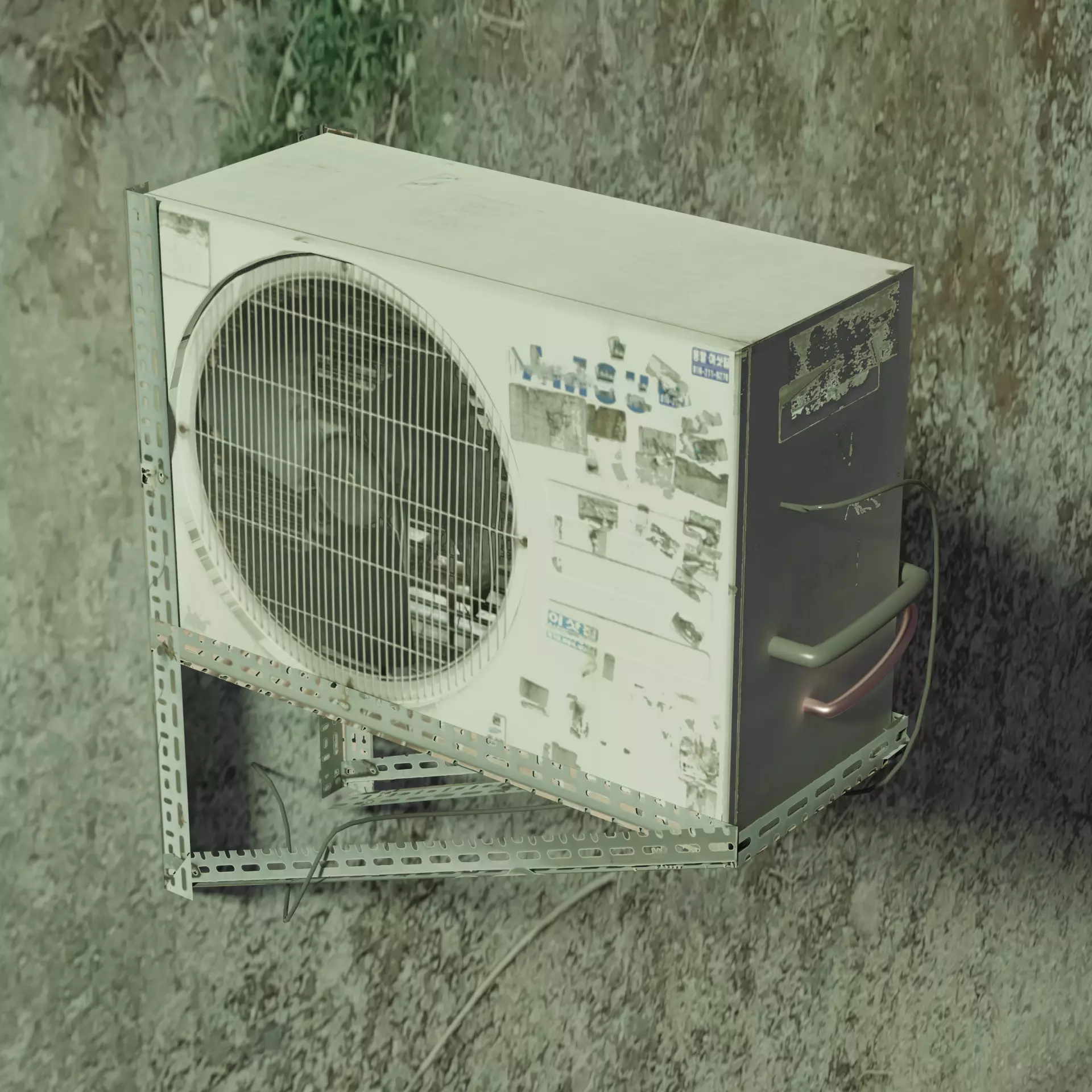 AC Air Conditioner exhaust fan Free 3D model_0