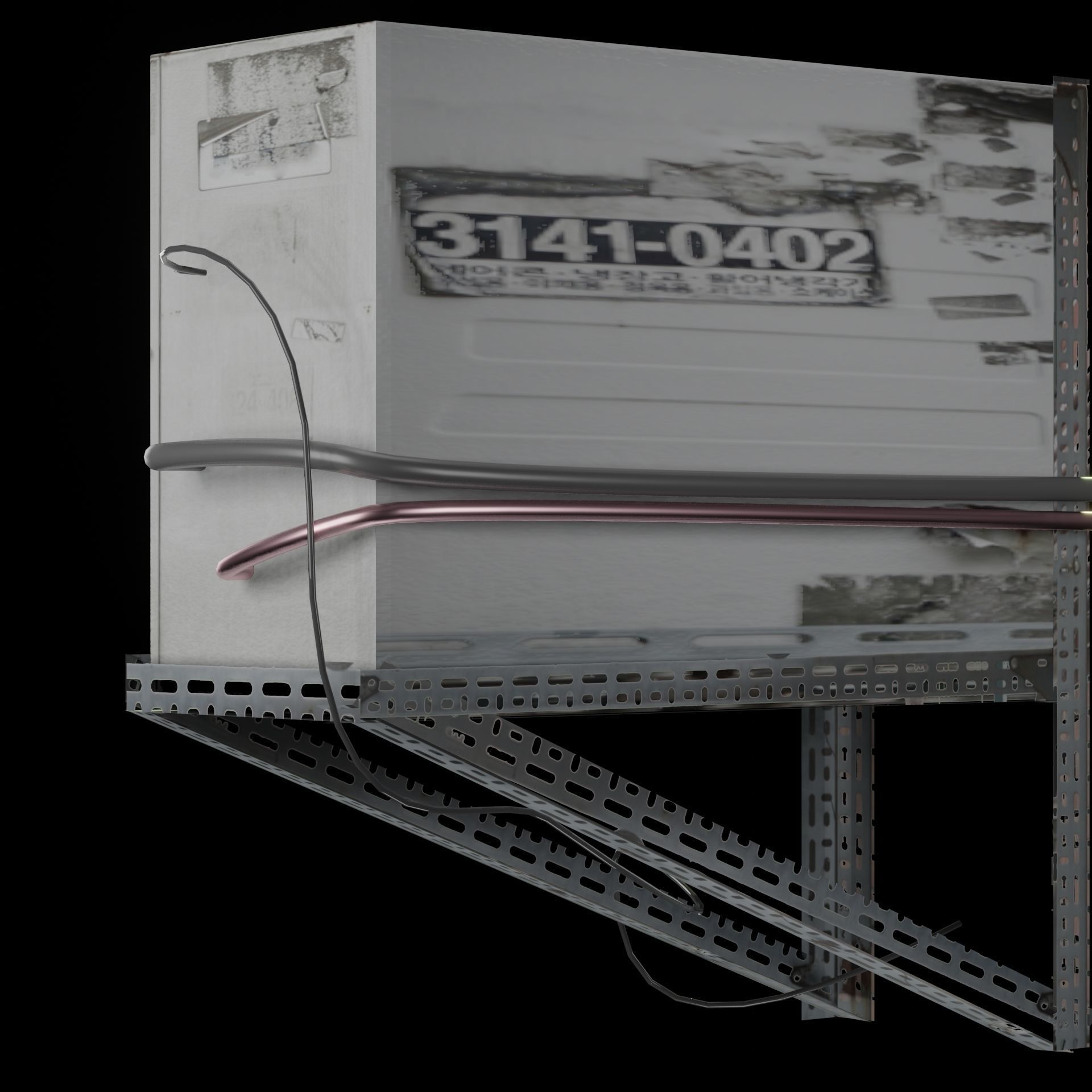 AC Air Conditioner exhaust fan Free 3D model_42