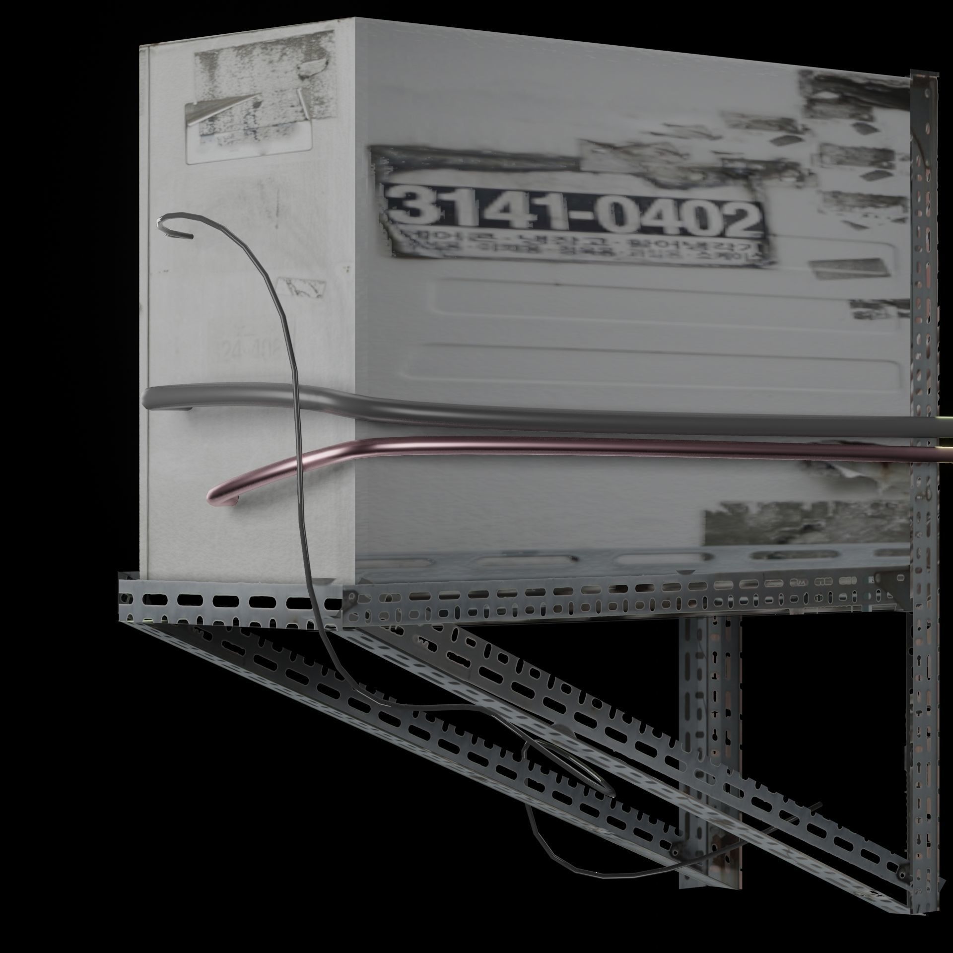 AC Air Conditioner exhaust fan Free 3D model_46