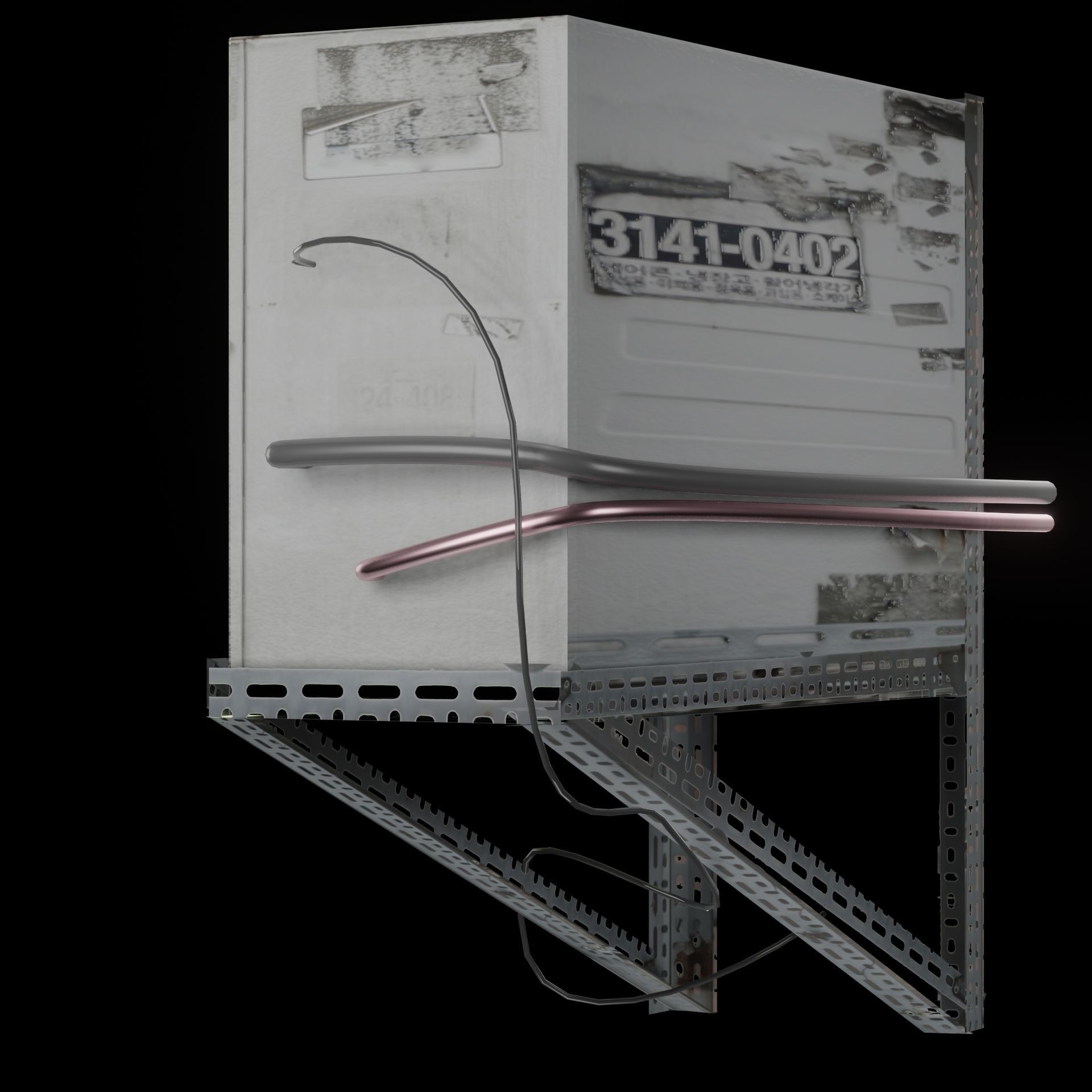 AC Air Conditioner exhaust fan Free 3D model_51