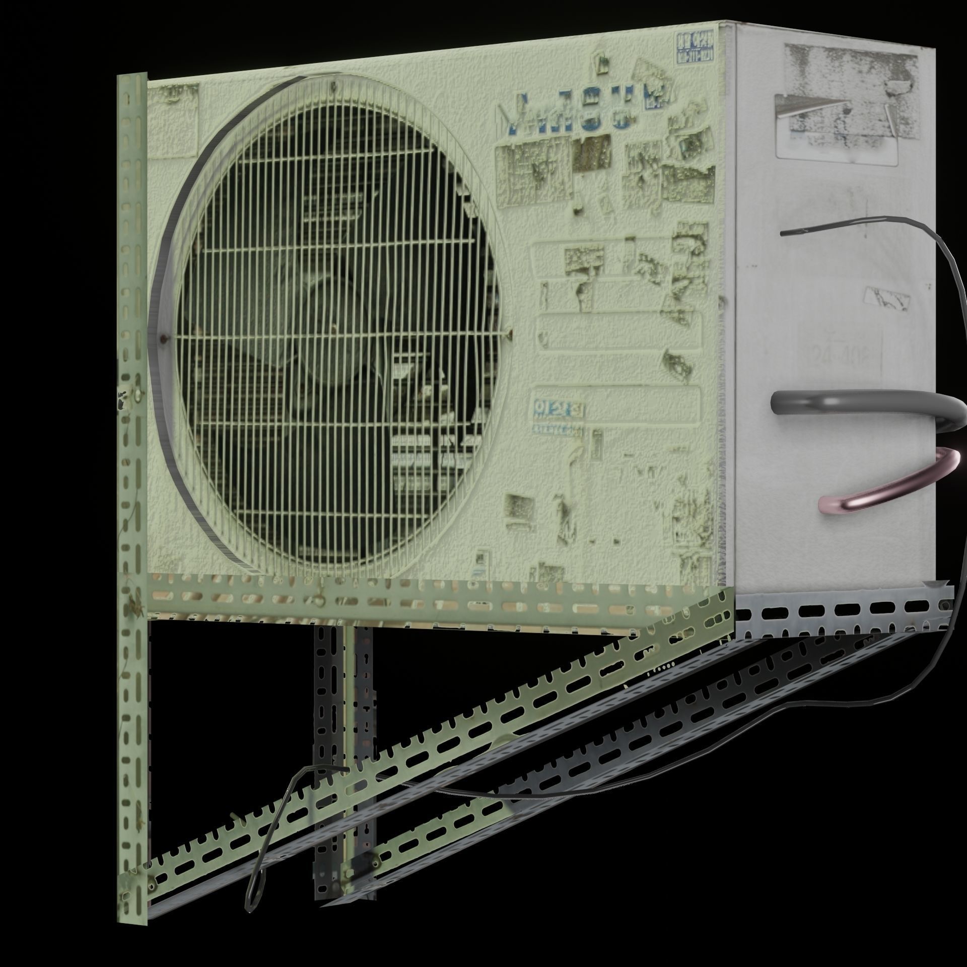 AC Air Conditioner exhaust fan Free 3D model_69