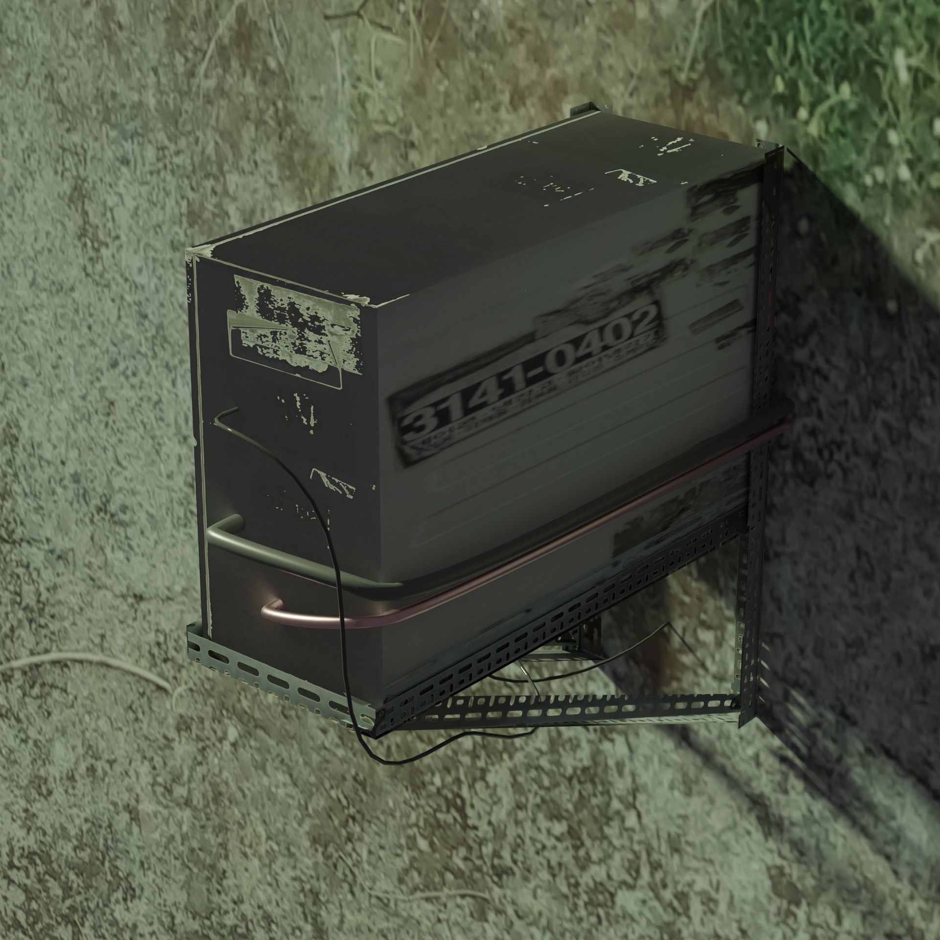 AC Air Conditioner exhaust fan Free 3D model_2