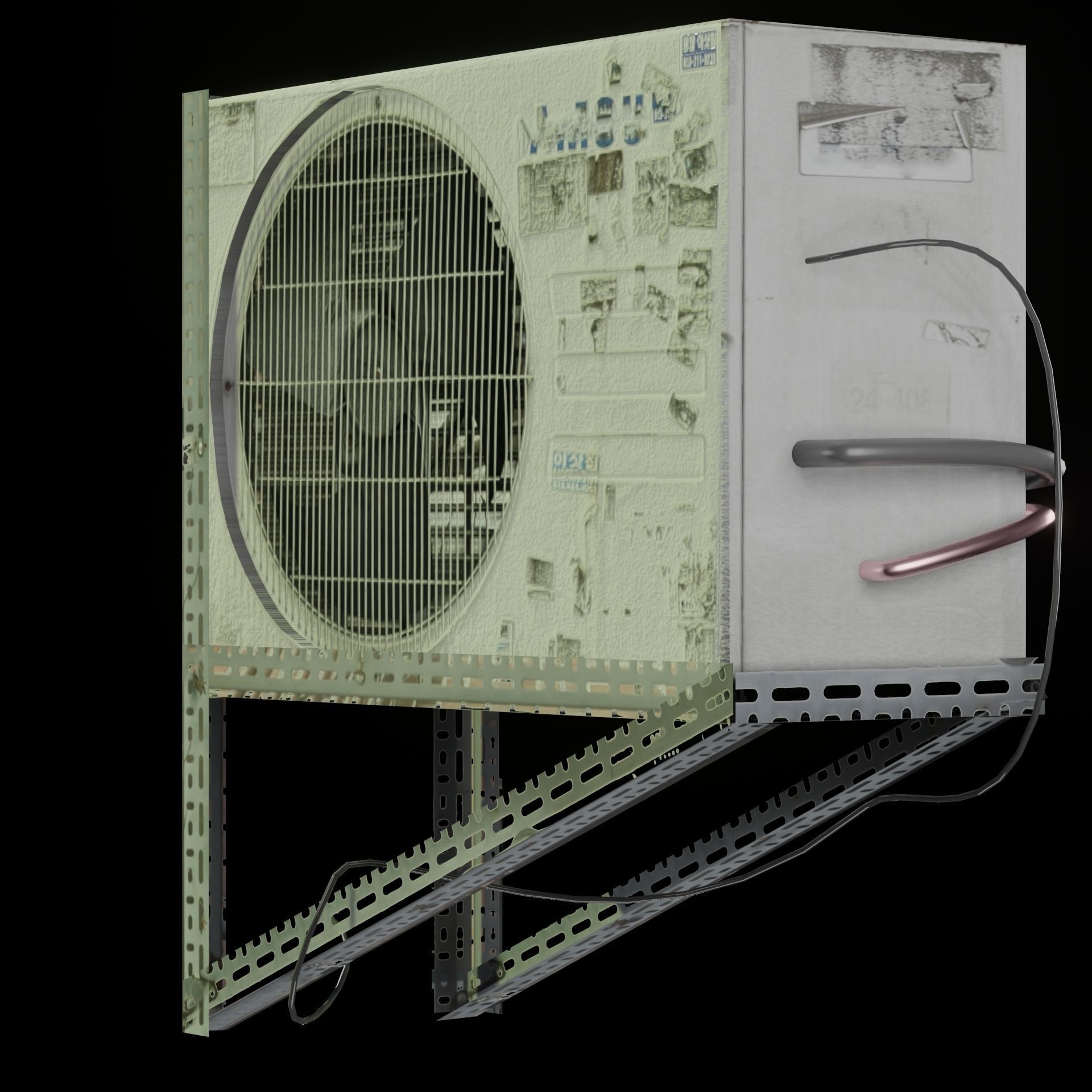 AC Air Conditioner exhaust fan Free 3D model_68