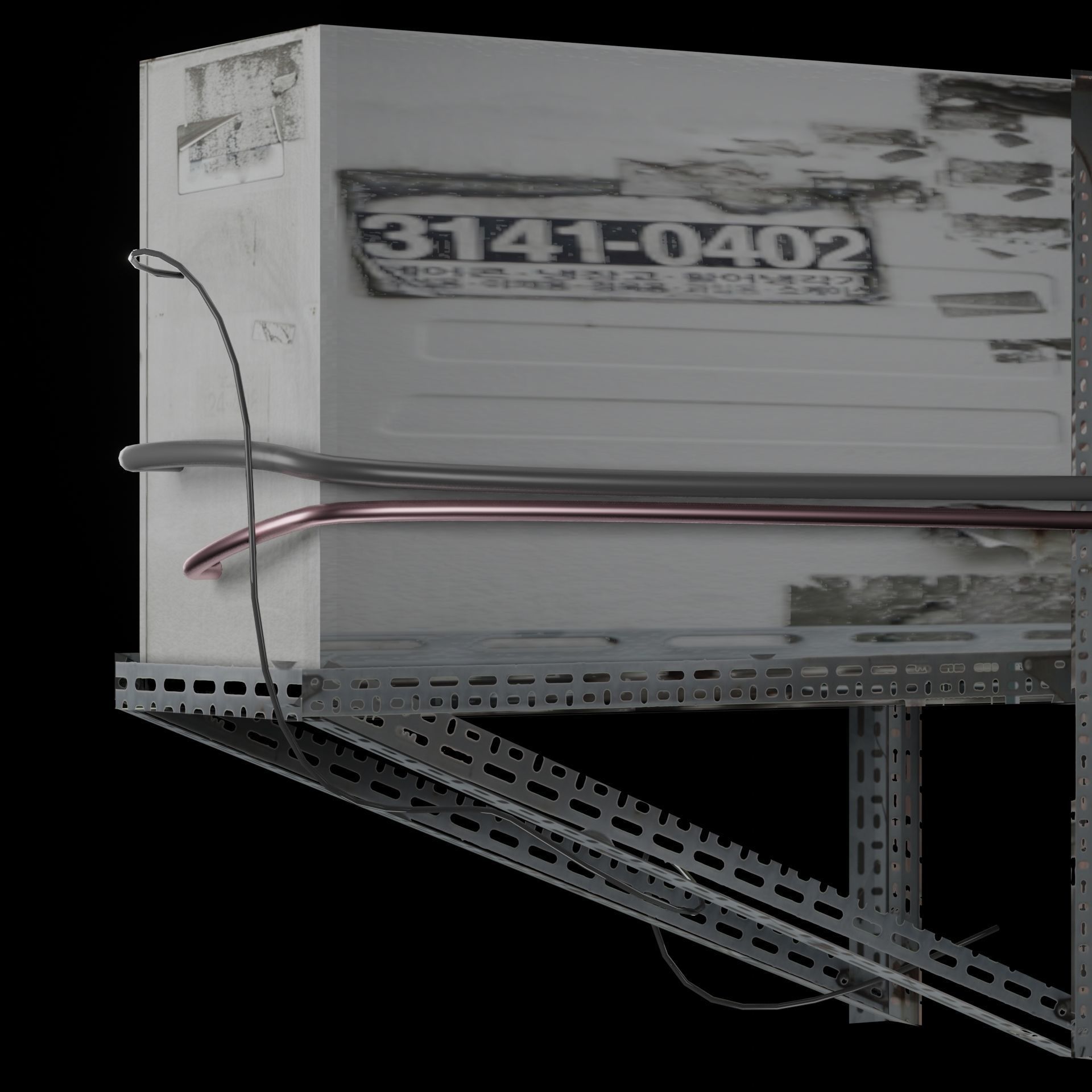 AC Air Conditioner exhaust fan Free 3D model_39