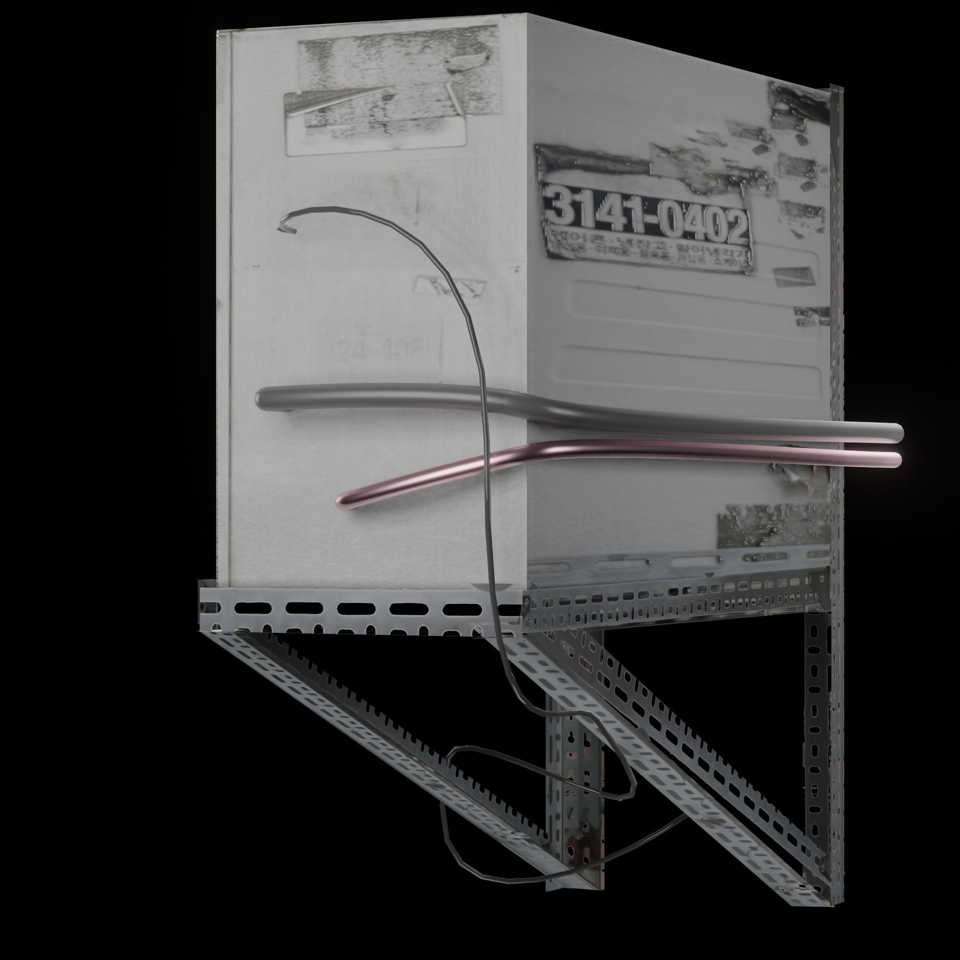 AC Air Conditioner exhaust fan Free 3D model_52